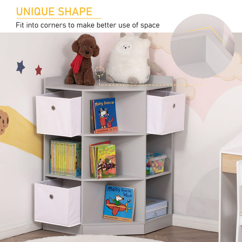 Walker Edison | Kids Corner Cubby Storage Cabinet