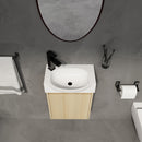 Modern Bathroom Vanity With Ceramic Basin, Wall Mounted Floating Sink Combo, Storage Cabinet by Unique Piece Furniture