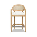 Americana - Mid-Century Modern Cane Back Counter Stool by HouseOfZazla