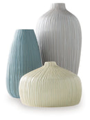 Eiderman - Vase Set (Set of 3) - Gray / Blue / Green by Unique Piece Furniture