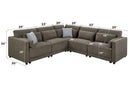 Rylie - Modular Sectional Sofa With Toss Pillows by Unique Piece Furniture