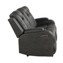 Benz - Power Recliner Set With LED Lighting And USB Charging by HouseOfZazla