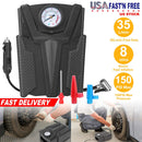 Car Tire Air Pump Portable Air Compressor Pump DC 12V Car Tire Inflator Pump For Bicycle Motorcycle w/ Pointer