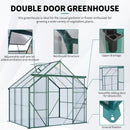 Double Door Polycarbonate house Raised Base And Anchor Aluminum Heavy Duty Walk In houses For Outdoor Backyard In All Season by HouseOfZazla