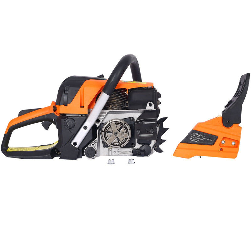 Gasoline Chainsaw 20" 52Cc For Tree And Wood Cutting - Orange, photo 10 of 17