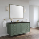 James Martin Chicago 60" Single Bathroom Vanity, Smokey Celadon