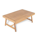 Patio Acacia Wood Chat Set, Club Chair + Coffee Table with Water-resistant Cushion by HouseOfZazla