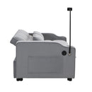 Modern Velvet Loveseat Futon Sofa Couch with Pullout Bed