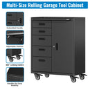 Metal Tool Garage Storage Cabinet with 5 Drawers and 1 Door by HouseOfZazla