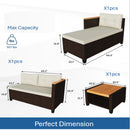 L-Shaped Patio Set With Cushions And Storage Table by HouseOfZazla