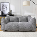 Comfortable Dual Beanbag Chair With High Resilience Foam Core For 2 People by HouseOfZazla