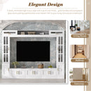 Wall Unit Entertainment Center With Bookshelves For TVs Up to 80" by HouseOfZazla