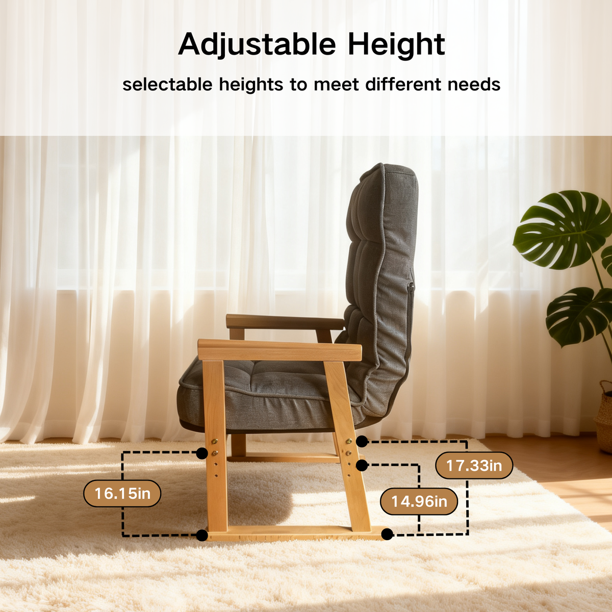 Modern Adjustable Lounge Chair with Three-Level Lumbar Adjustment, photo 7 of 10