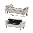 Storage Bench With Crystal Buttons And 1 Pillow For Bedroom by HouseOfZazla