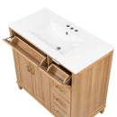 Bathroom Vanity With Sink, Soft Close Doors & Drawers - Wood by HouseOfZazla