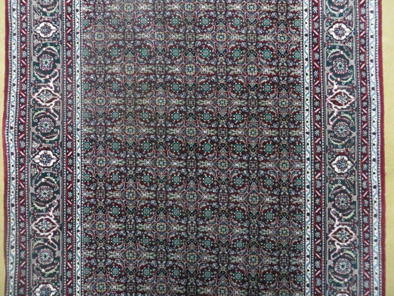 3' X 5' Vintage Fine Handmade Indian Amritsar Wool Silk Rug Nice