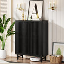 6 Tier Shoe Cabinet With Louvered Doors by HouseOfZazla