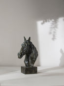 13x5.7x15.8 Equine Sculpture On Base by HouseOfZazla