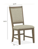 Paxton Place - Step Upholstered Side Chair (Set of 2) - Dovetail Gray
