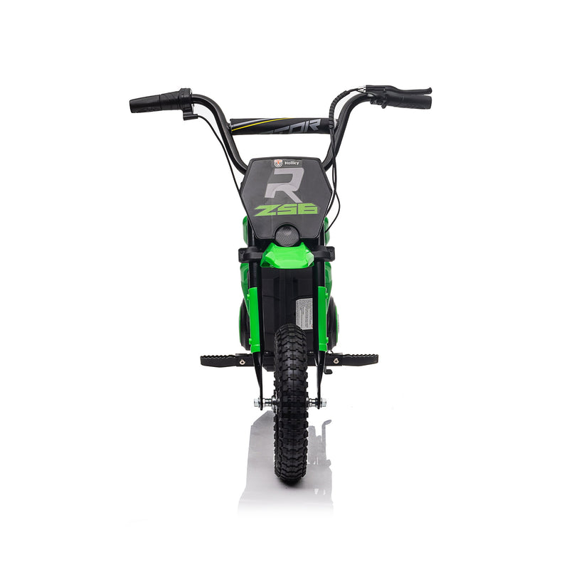 24V14ah Kids Ride On 24V Electric Toy Motocross Motorcycle Dirt Bike-XXL large,Speeds up to 14.29MPH,Dual Suspension, Hand-Operated Dual Brakes, Twist Grip Throttle, Authentic Motocross Bike Geometry