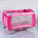 Foldable Wagon Stroller for 2 Kids with Removable Canopy and Adjustable Push Handle by LJGDeals