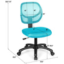 Low-back Computer Task Chair with Adjustable Height and Swivel Casters by LJGDeals