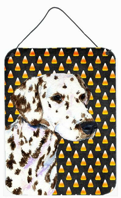 Dalmatian Candy Corn Halloween Portrait Wall or Door Hanging Prints