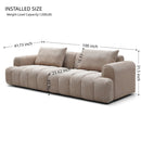4 Seater Sectional Sofa For Living Room Spaces - Camel