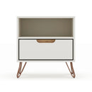 Rockefeller - Nightstand With 1 Drawer - Off White by HouseOfZazla