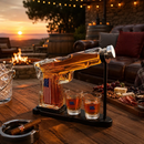 Gifts for Men Dad, Father Whiskey Decanter Set - 8 Oz with Two 2 Oz Glasses by The Wine Savant