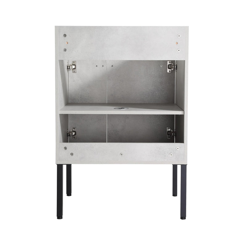 24 Inch Bathroom Vanity, Freestanding Bathroom Vanity or Floating is Optional Conversion-00324CG-1-G-BL9060B(KD-Packing)