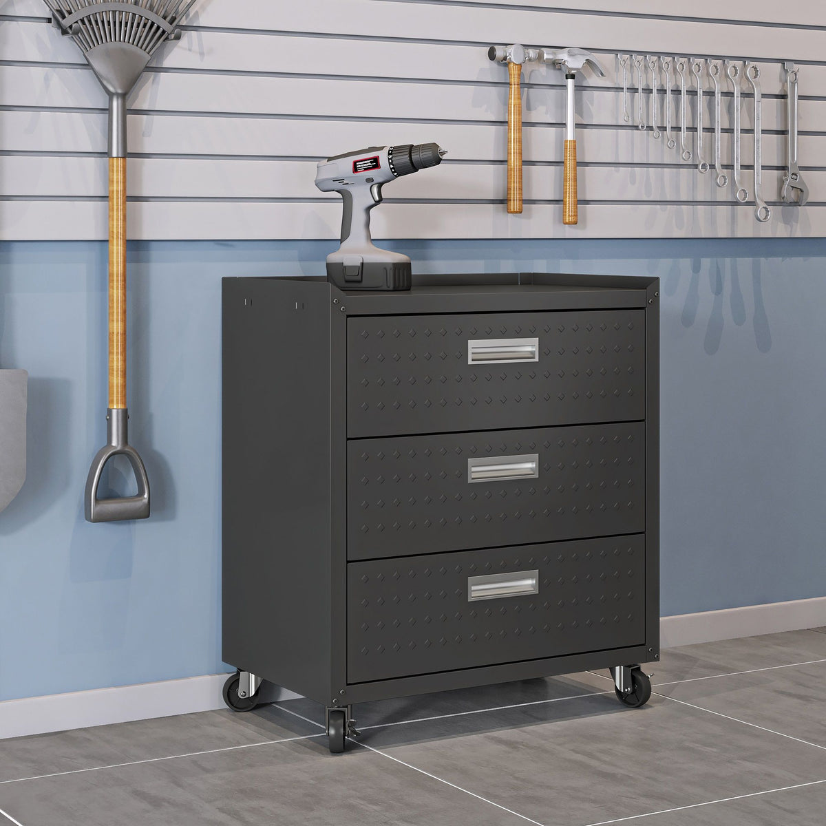 Fortress -3 Drawer Rolling Garage Cabinet, photo 9 of 10