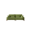 Comfortable Deep Seated Sofa With Pillows by HouseOfZazla