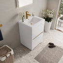 24" Freestanding Bathroom Vanity with Sink and Storage Cabinet by HouseOfZazla