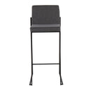 Fuji - Contemporary High Back Barstool Elegant Design by HouseOfZazla