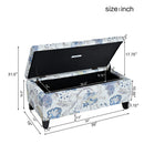 Luxury Storage Ottoman With Floral Patterned Fabric by HouseOfZazla