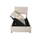 Upholstered Platform Bed With A Hydraulic Storage System