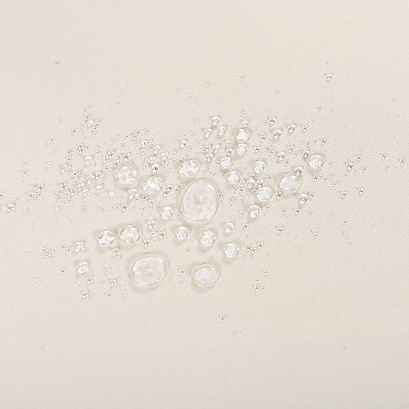 6-Piece Rope Patio Furniture Set, Outdoor Furniture with Acacia Wood Cool Bar Table with Ice Bucket, Deep Seat Patio Conversation Set with Two Stools for Backyard Porch Balcony (Black & Beige)