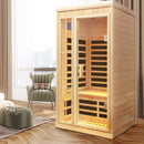 Deluxe One Person Far Infrared Hemlock Sauna Room