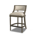 Paris - Farmhouse Counter Height Bar Stool With Backrest by HouseOfZazla