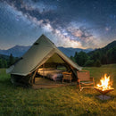 4 Season Bell Tent 13.1FT, Green Waterproof Glamping Yurt Tent by HouseOfZazla