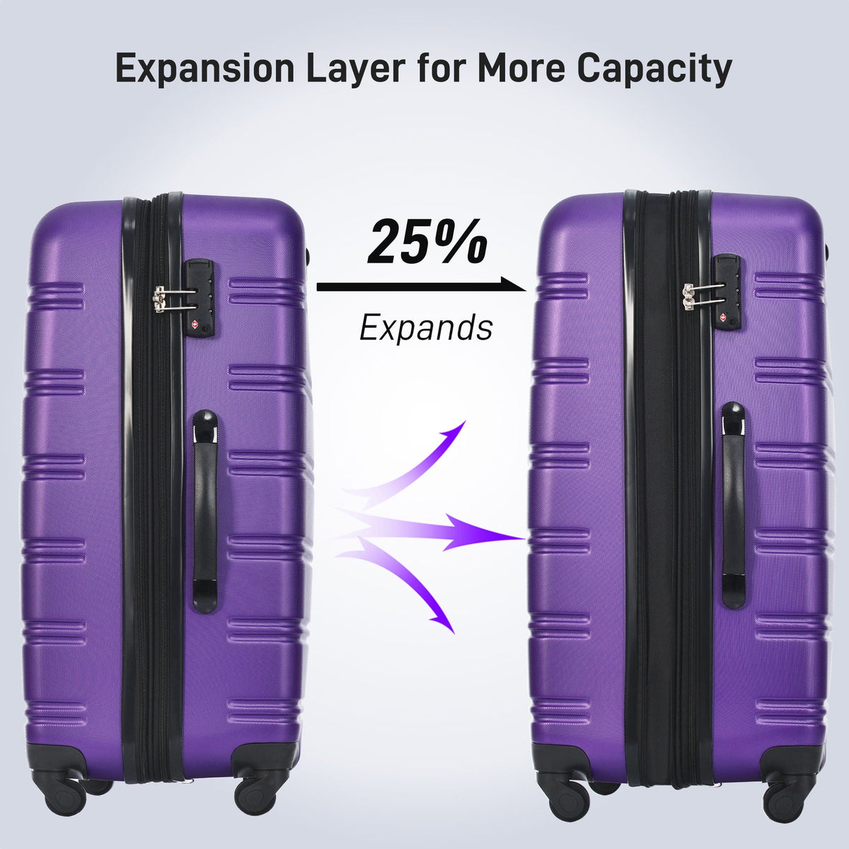 Hardshell Luggage Sets 4 Pieces + Bag Spinner Suitcase With Tsa Lock Lightweight - 16" / 20" / 24" / 28" Luggages, photo 32 of 40