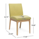 Contemporary Fabric Comfort Dining Chairs (Set of 2) by HouseOfZazla