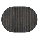 5-Piece Retro Functional Dining Set with Extendable Round Table with Removable Middle Leaf and 4 Upholstered Chairs for Dining Room and Living Room (Black)