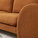 Loveseat Sofa Small Couch For Living Room, Sherpa Fabric Upholstered Loveseat Sofa Couch, Small Loveseat Sofa For Apartment, Bedroom by HouseOfZazla