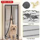 Magnetic Mesh Curtain for Door with Seamless Magnets by LJGDeals