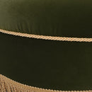 Yolanda - Round Upholstered Accent Ottoman by HouseOfZazla