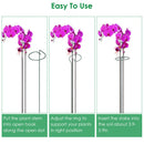 10Pcs 10in Plant Support Stakes Garden Flower Single Stem Support Stake Iron Plant Cage Support Ring For Tomatoes Orchid Lily Peony Rose Flower Amaryl