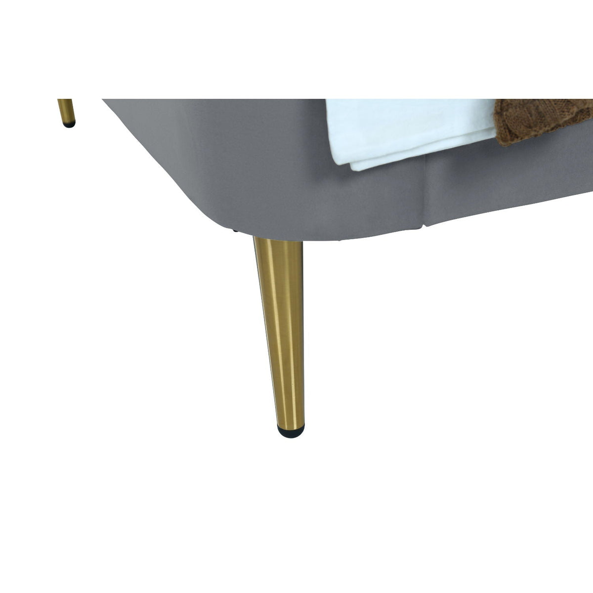 Mid-Century Modern Upholstered Bed With Curved Headboard, photo 25 of 40