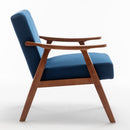 Mid Century Modern Accent Chair With Solid Wood Frame And Extra Thick Backrest by HouseOfZazla